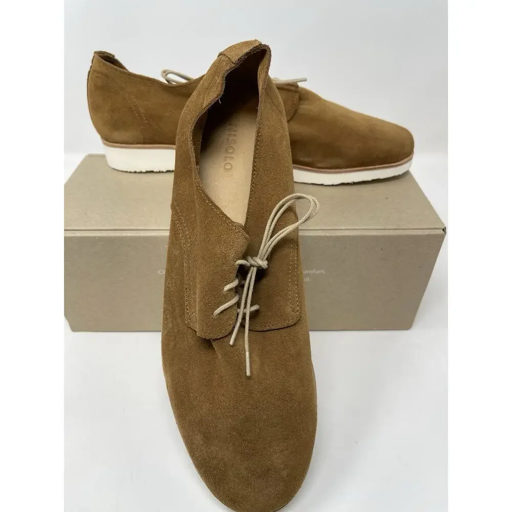 NISOLO Lightweight Flex Derby‎ Shoe Men's 8.5 Dusty Rose Retail $130.00
